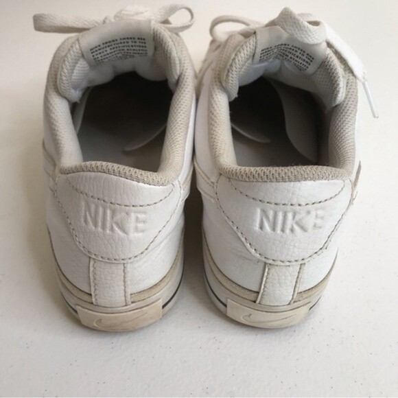 Nike Court Legacy Leather White on White Sneakers Tennis Shoes Women Size 8.5 - Picture 8 of 13